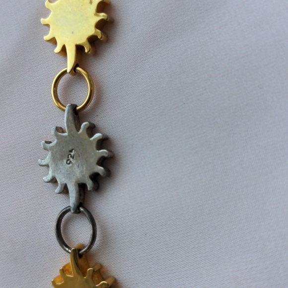 Sterling Silver Celestial Happy Sun Bracelet - Picture 8 of 8
